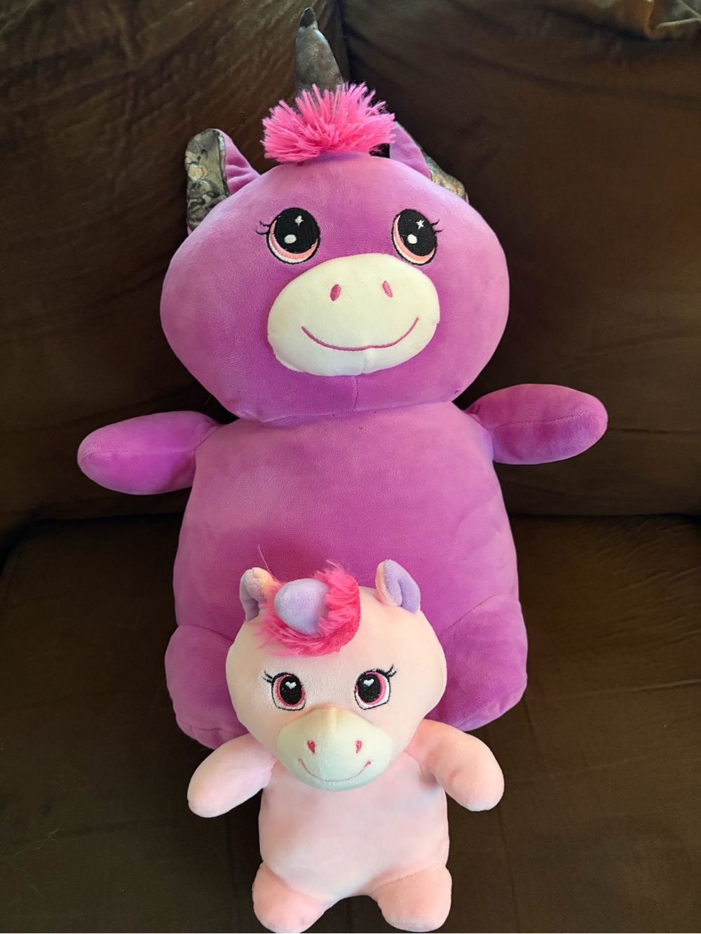 Plush Purple and Pink Unicorn Stuffed Toys - Soft Kids Plushies